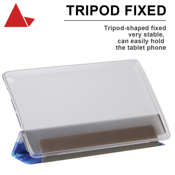 For Samsung Galaxy Tab А11 (8.7 ) SM-X133 Leather Smart Cover - Starry Sky