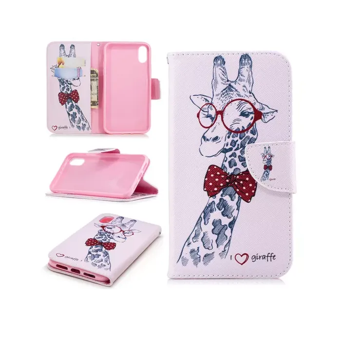 For iPhone 11 Pro Pattern Leather Case - Cute Tree