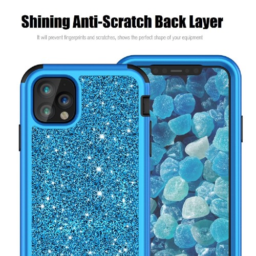 For iPhone 17 Pro Tough Silicone Case - Blue