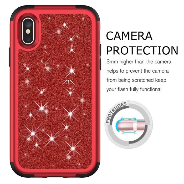 For iPhone 17 Pro Max Silicone Armor Case - Red