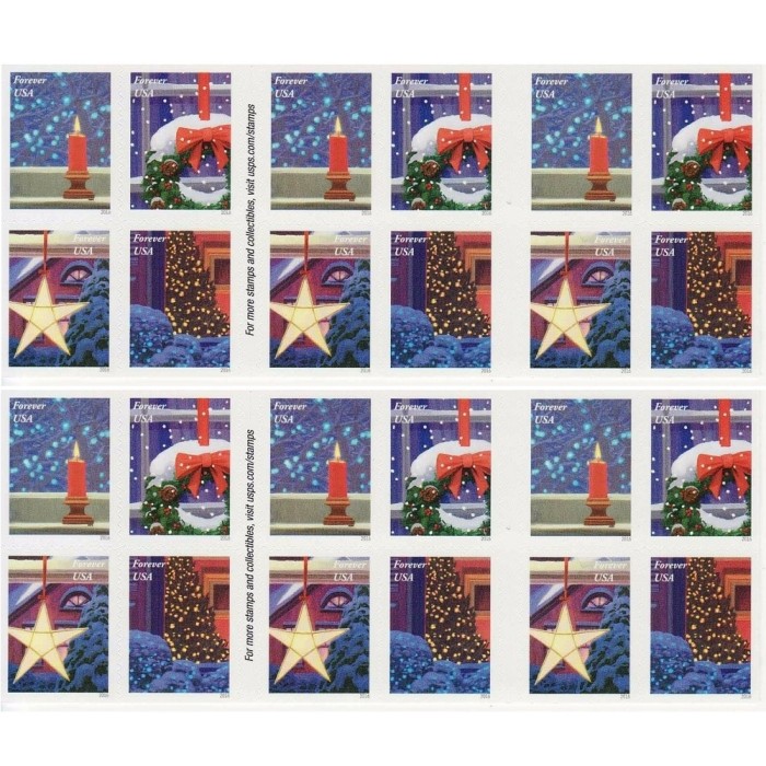 Holiday Windows 2016 - 5 Booklets  / 100 Pcs