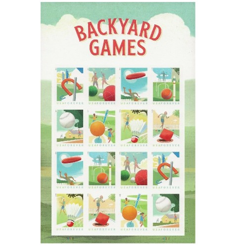 Backyard Games 2021 - 5 Sheets / 80 Pcs
