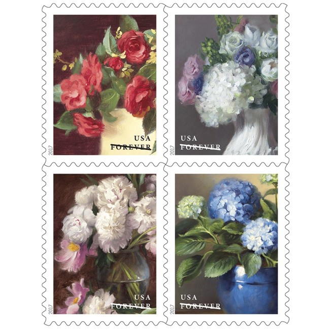 Flowers From The Garden 2017 - 5 Booklets  / 100 Pcs