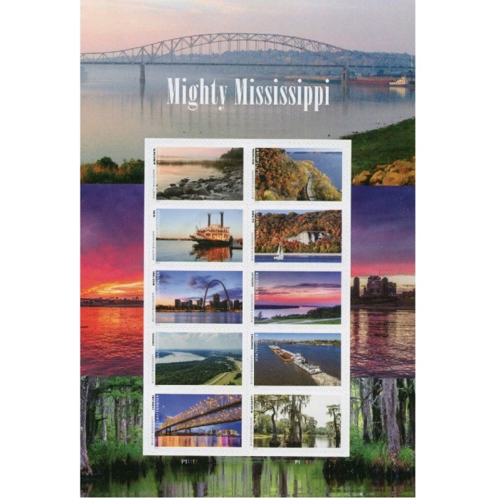 Mighty Mississippi 2022 - 5 Sheets  / 50 Pcs