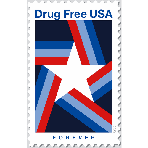 Drug Free 2020 - 5 Sheets / 100 Pcs