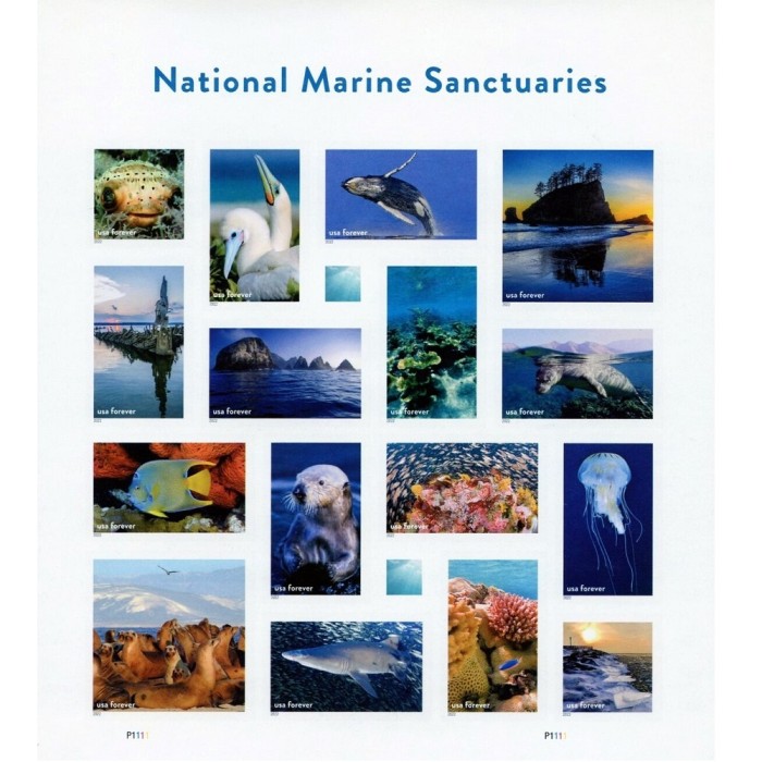 National Marine Sanctuaries 2022 - 5 Sheets / 80 Pcs