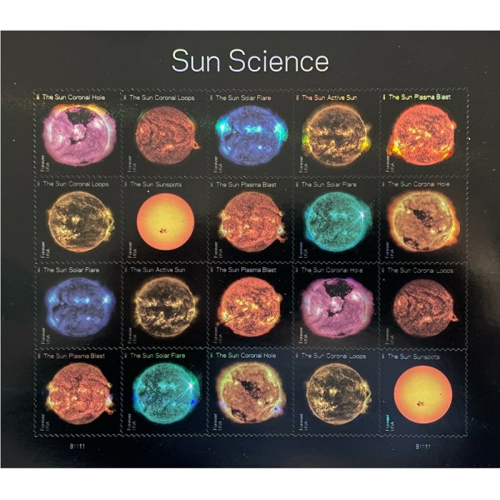 Sun Science 2021 - 5 Sheets / 100 Pcs