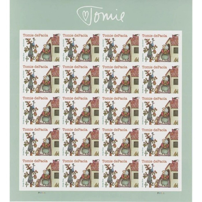 Tomie dePaola 2023 - 5 Sheets / 100 Pcs