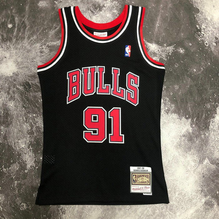 M&N Retro Bulls Black 1995-96