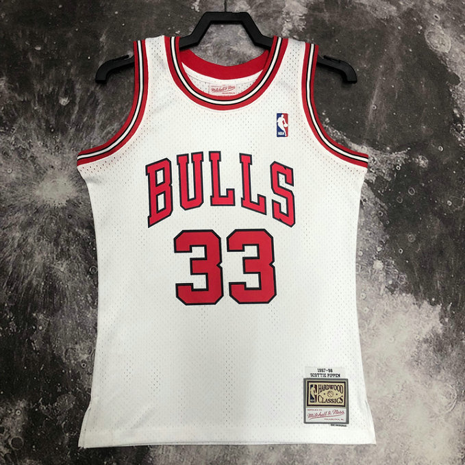 M&N Retro Bulls White 1995-96