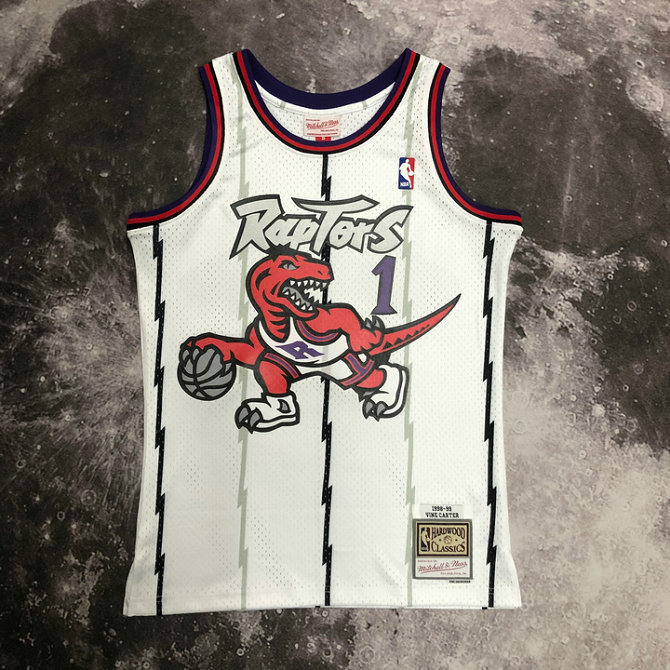 M&N Retro Raptors White 1998-99