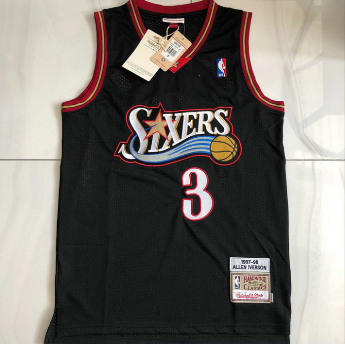 M&N Retro 76ers Embroidery 1997-98