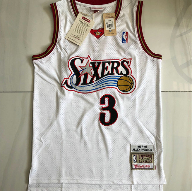 M&N Retro 76ers Embroidery 1997-98