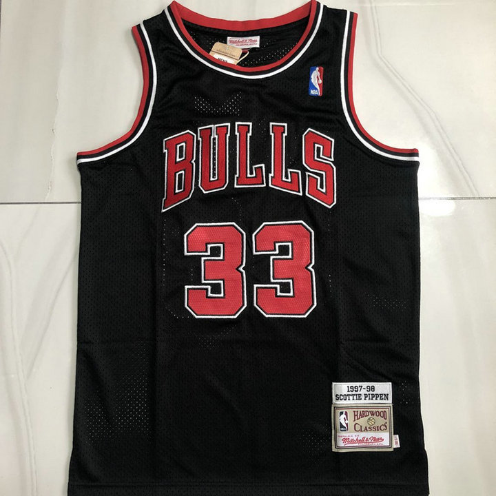 M&N Retro Bulls Black Embroidery 1997-98