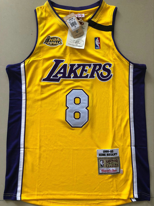 M&N Retro Lakers Yellow Embroidery 1999-00 Champion