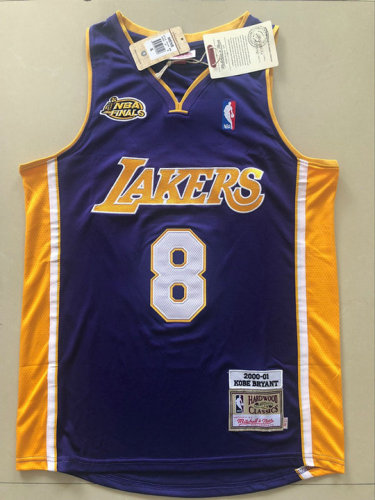 Lakers Purple Champion Embroidery 2000-01