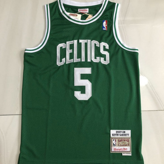 M&N Retro Celtics Green Embroidery 2007-08