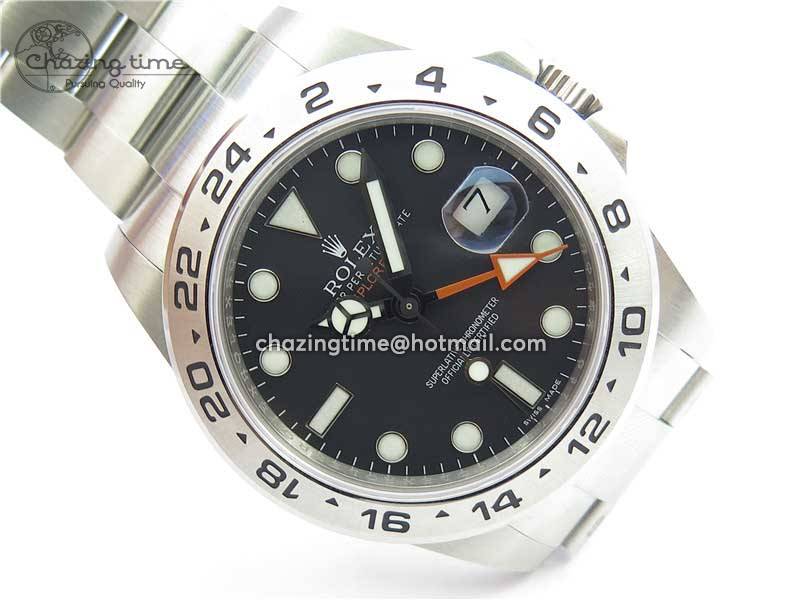 Explorer II 42mm 216570 Black 904L SS 