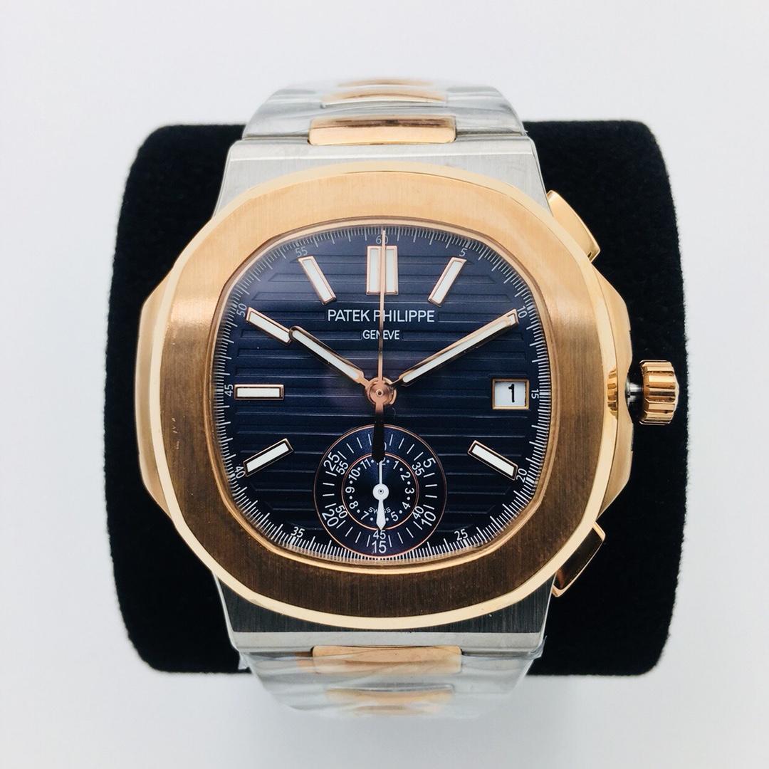 patek nautilus 2 tone