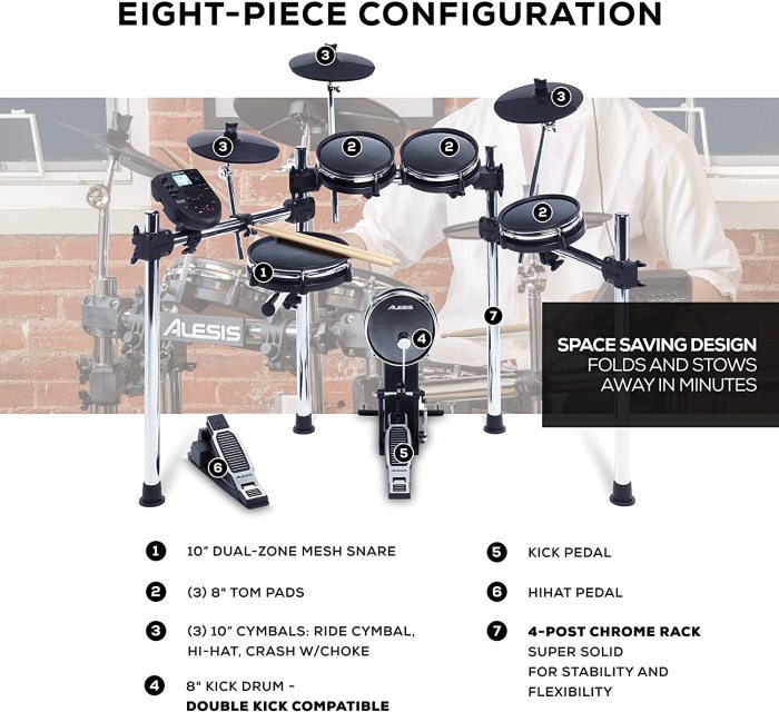 US$ 85.00 - Alesis Drums Surge Mesh Kit Bundle – Complete ...