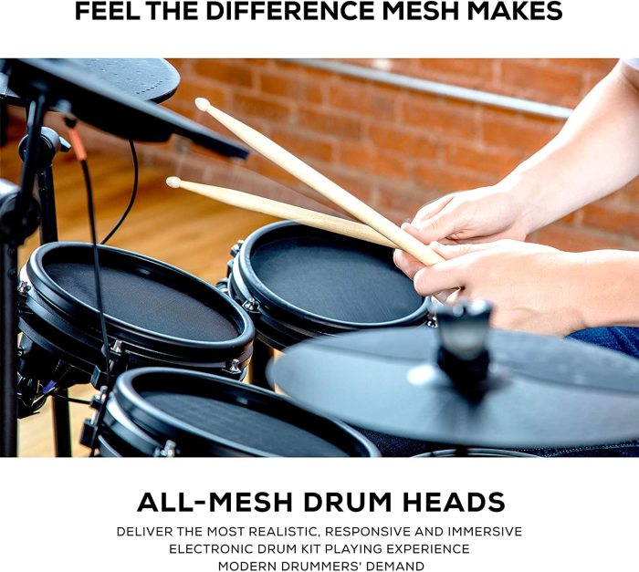 US$ 99.00 - Alesis Drums Nitro Mesh Kit Bundle – Complete Electric Drum Set  With an Eight-Piece Mesh Electronic Drum Kit, Drum Throne, Headphones and Drum  Sticks - www.gardinsale.com
