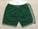 Retro Boston Celtics Swingman Basketball Shorts Stitched Green
