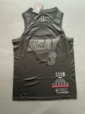 City Edition Dwyane Wade #3 Miami Heat Basketball Jersey Stitched Black #A
