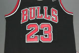 Classic Michael Jordan #23 Chicago Bulls Basketball Trikot Jersey Schwarz