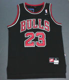 Classic Michael Jordan #23 Chicago Bulls Basketball Trikot Jersey Schwarz