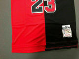 Retro Michael Jordan #23 Chicage Bulls basketball jersey Stitched Black Red