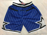 Retro Orlando Magic Basketball Shorts Blue Stitching