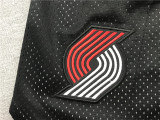 Vintage Portland Trail Blazers Basketball Shorts Stitching Black