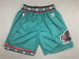 Adi Retro 95 96 Memphis Grizzlies Basketball Shorts Stitching Green