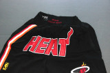 Hot Selling Retro 96 97 Miami Heat Basketball Shorts Gold Label
