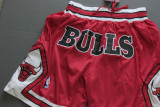 Vintage 1998 Chicago Bulls Red BULLS Basketball Stitched Shorts