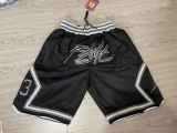 Hot Sale Jordan Flying Man 48# Basketball Shorts Stitching Black