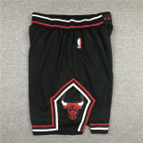 Classic Chicago Bulls Basketball Stitched Shorts Black