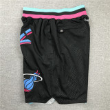Popular Miami Heat Nike City Edition Basketball Shorts Black