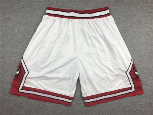 Classic Chicago Bulls Nike Basketball Stitched Shorts White