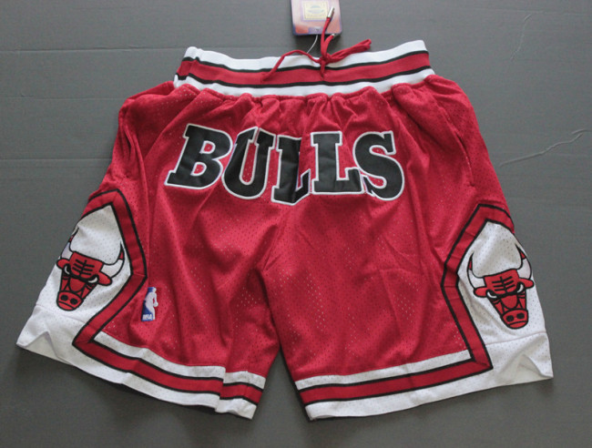 Vintage 1998 Chicago Bulls Red BULLS Basketball Stitched Shorts