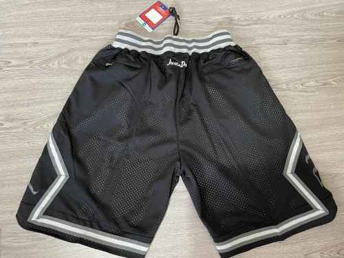 Hot Sale Jordan Flying Man 48# Basketball Shorts Stitching Black