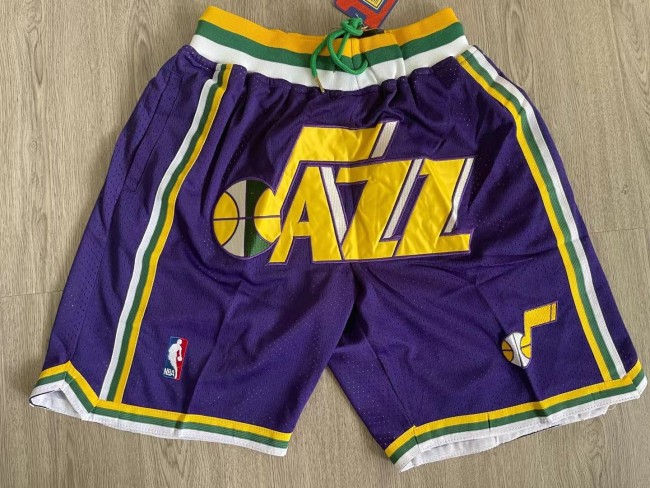Popular Utah Jazz Handsome Basketball Stitched Shorts