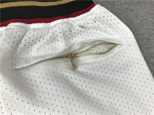 Retro 96 97 Philadelphia 76ers Basketball Shorts White Stitching