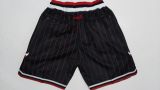 Vintage Chicago Bulls Basketball Stitched Shorts Gold Label Striped BULLS