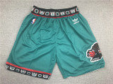 Adi Retro 95 96 Memphis Grizzlies Basketball Shorts Stitching Green