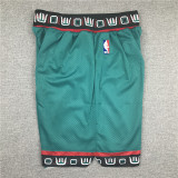 Adi Retro 95 96 Memphis Grizzlies Basketball Shorts Stitching Green