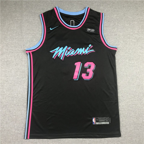 Popular Bam Adebayor Miami Heat City Edition Black Basketball Jersey
