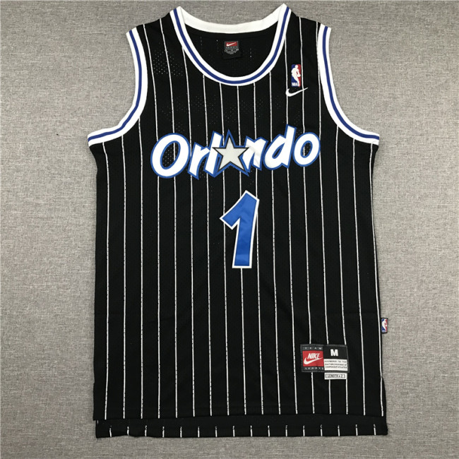 Classic Anfenni Hardaway Orlando Magic Basketball Jersey with Black Stitching