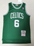 Retro 62 63 Bill Russell #6 Boston Celtics Blue Basketball Jersey
