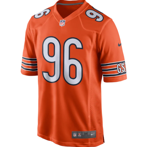 Hot Selling Men's Akiem Hicks #96 Navy Blue Chicago Bears American Football Jersey Stitched